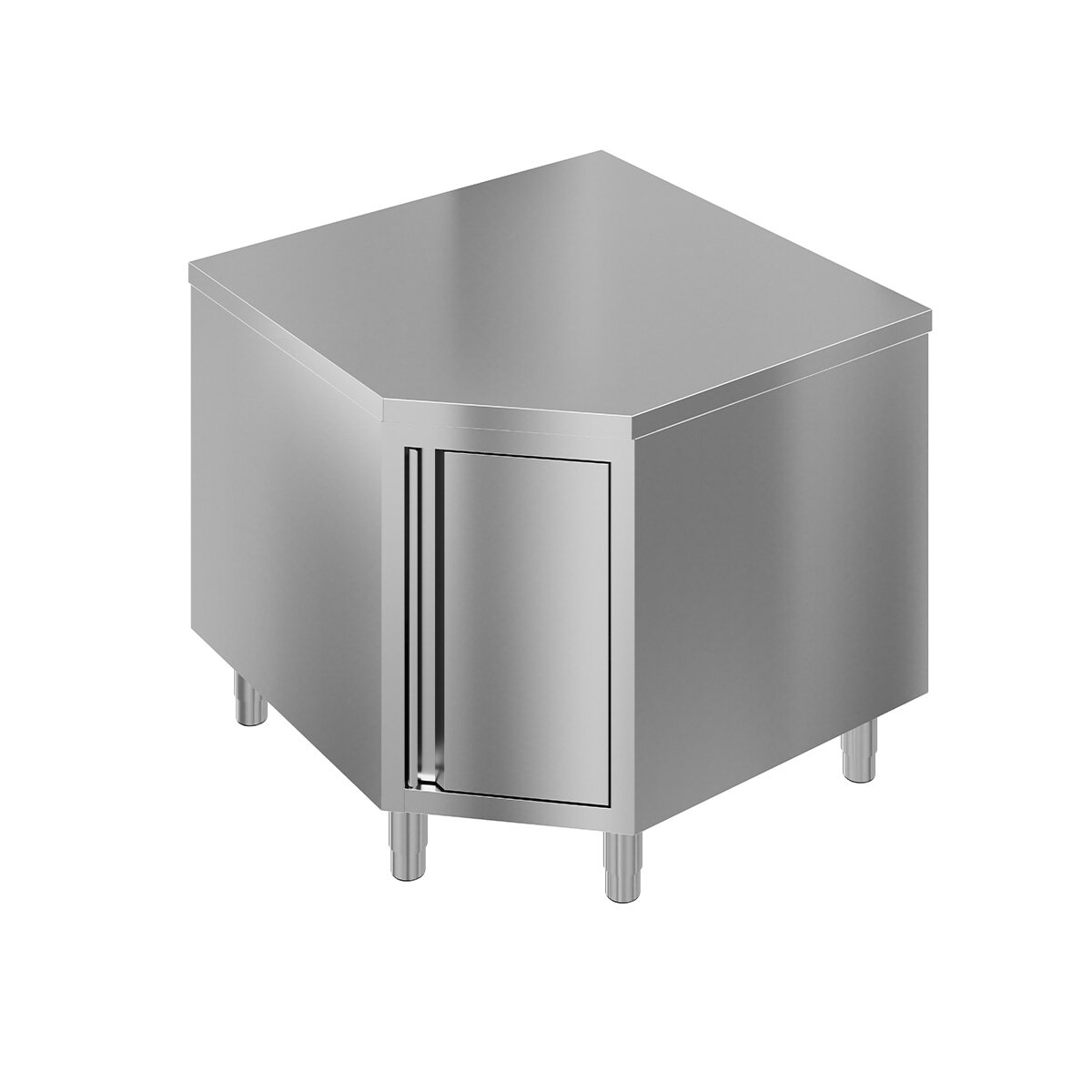 TOPLINE Eckarbeitsschrank / Flügeltür , 1000 x 1000 mm