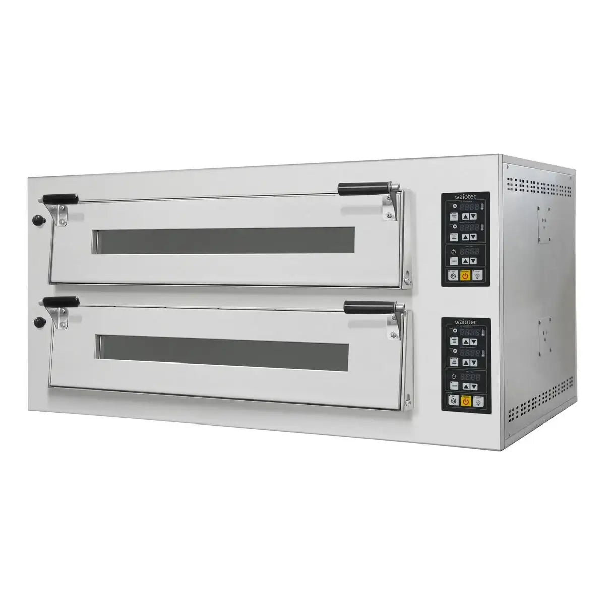 TOPLINE Elektro Pizzaofen 6+6 x 34 cm (breite Version), digitales Thermostat, 1450 x 835 mm - Gastro-Bedarf24 GmbH