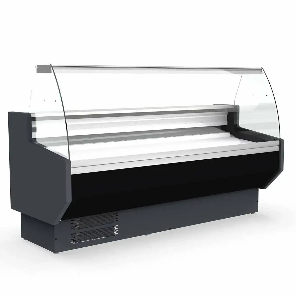 TOPLINE Refrigerated Counter 150 - Curved Front Glass "black"