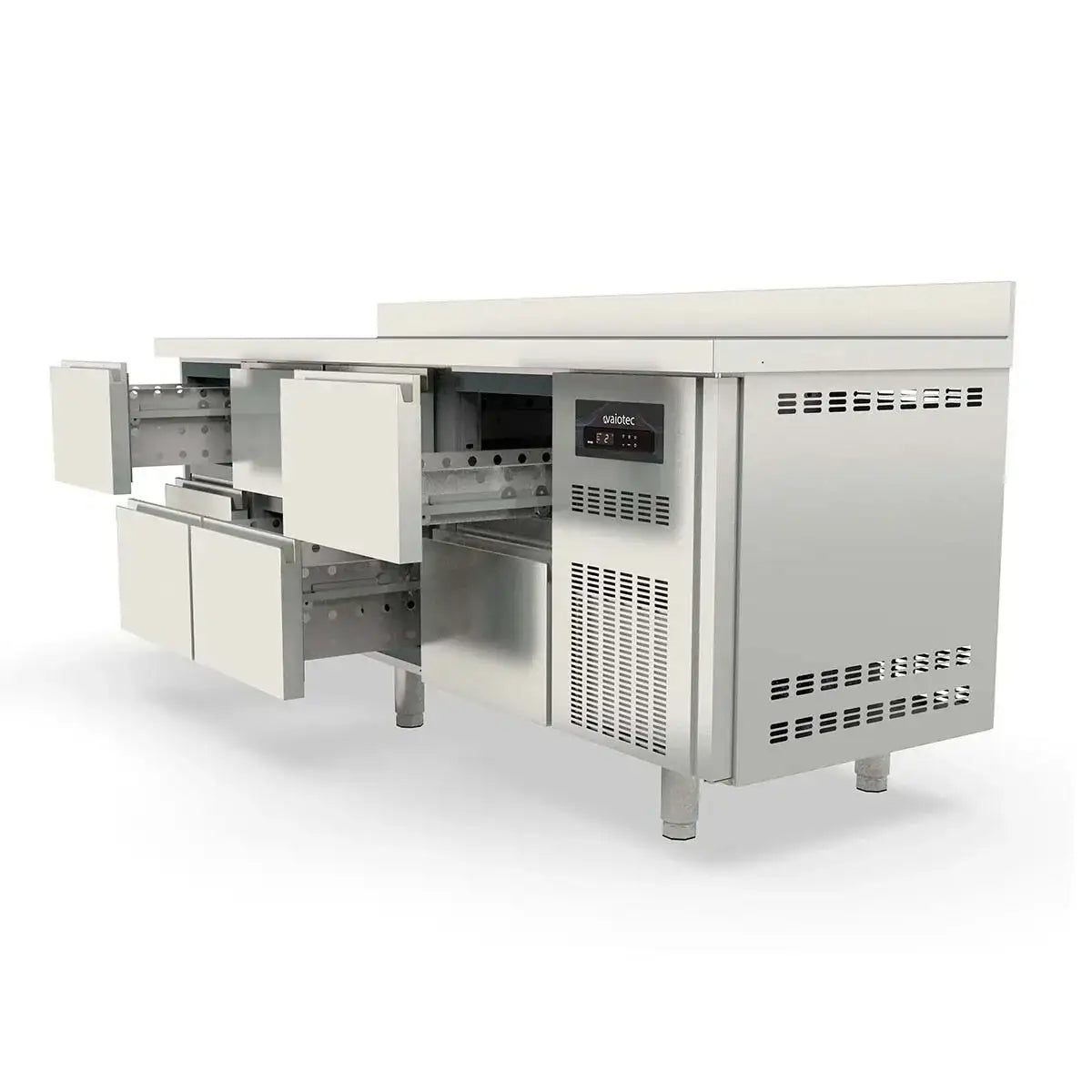 TOPLINE Refrigerated Table / 4x GN1/1 with 8 Drawers & Raised Edge, 2245 x 700 mm