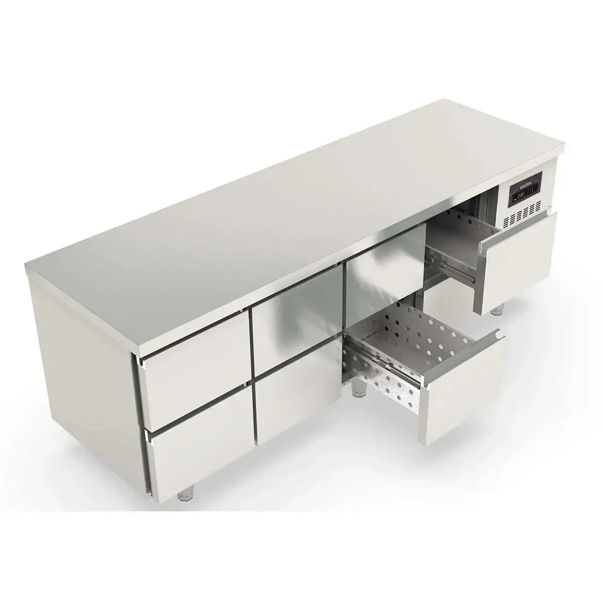 TOPLINE Soğutmalı Tezgâh 700 / 4 adet GN1/1, 8 çekmeceli