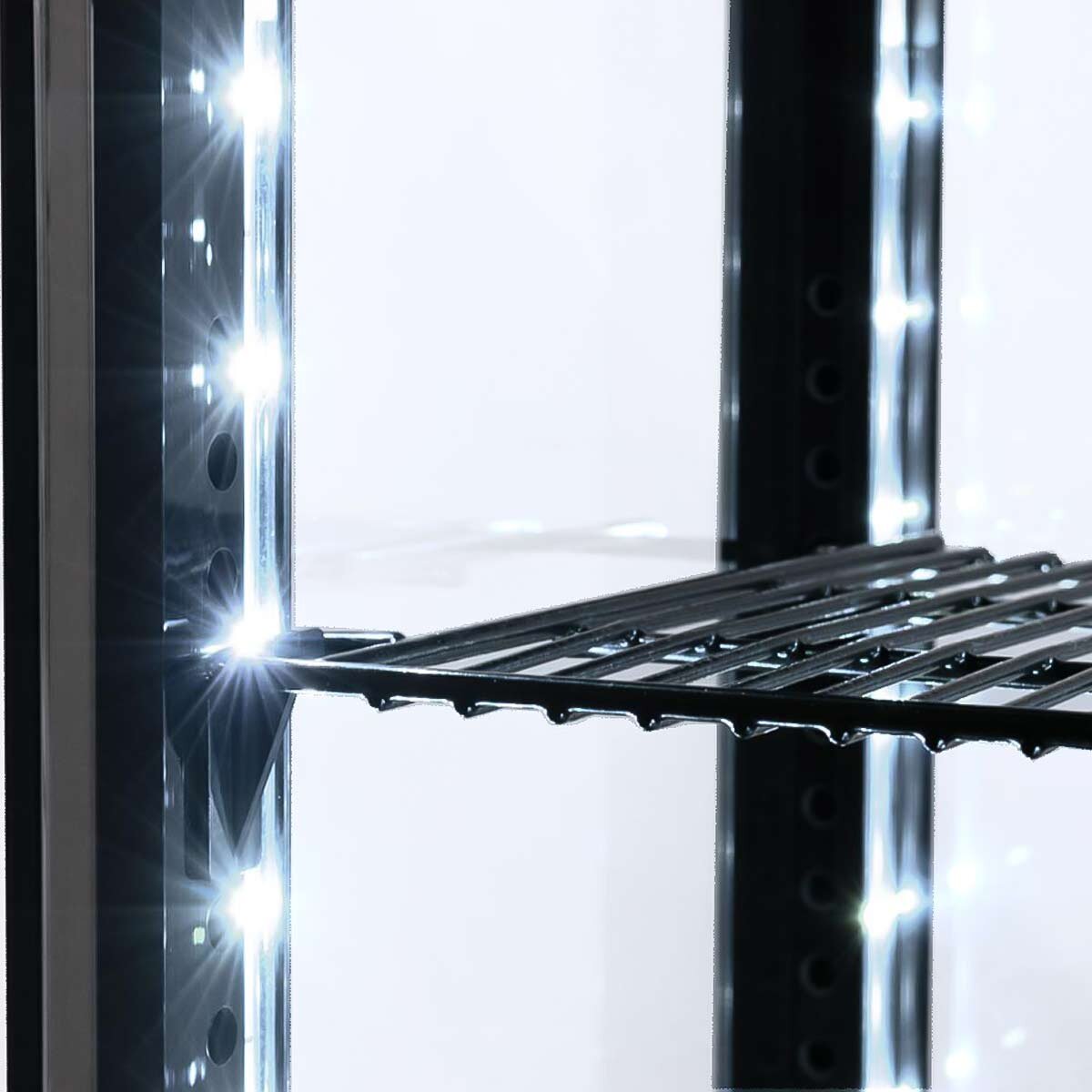 TOPLINE Kühlvitrine 2 - fach / 56 Liter "schwarz" - Gastro - Bedarf24 GmbH