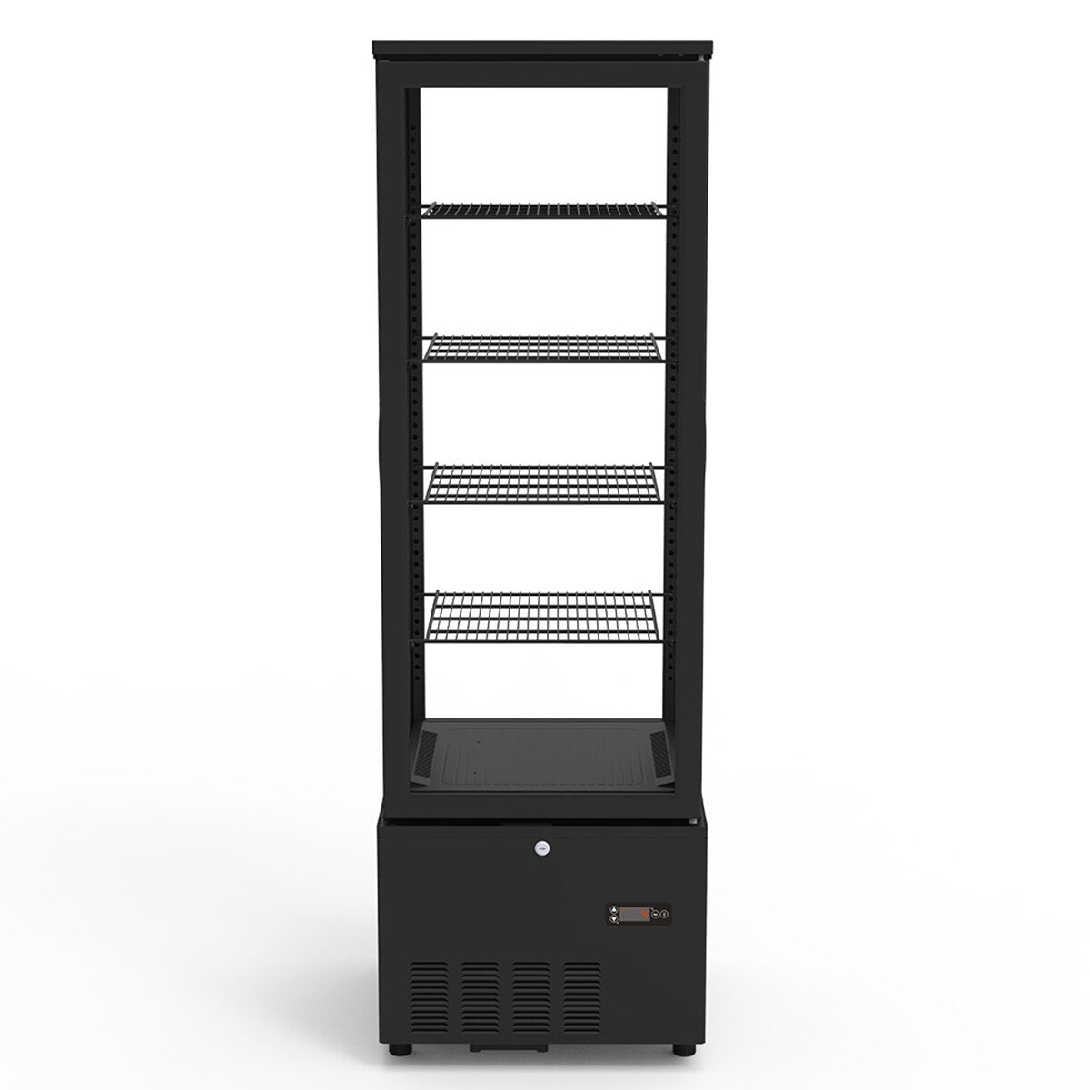 TOPLINE Kühlvitrine 4 - fach / 237 Liter "schwarz" - Gastro - Bedarf24 GmbH