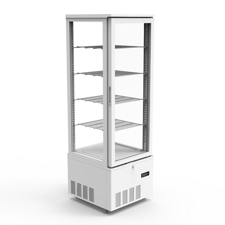 TOPLINE Kühlvitrine 4 - fach / 237 Liter "weiß" - Gastro - Bedarf24 GmbH