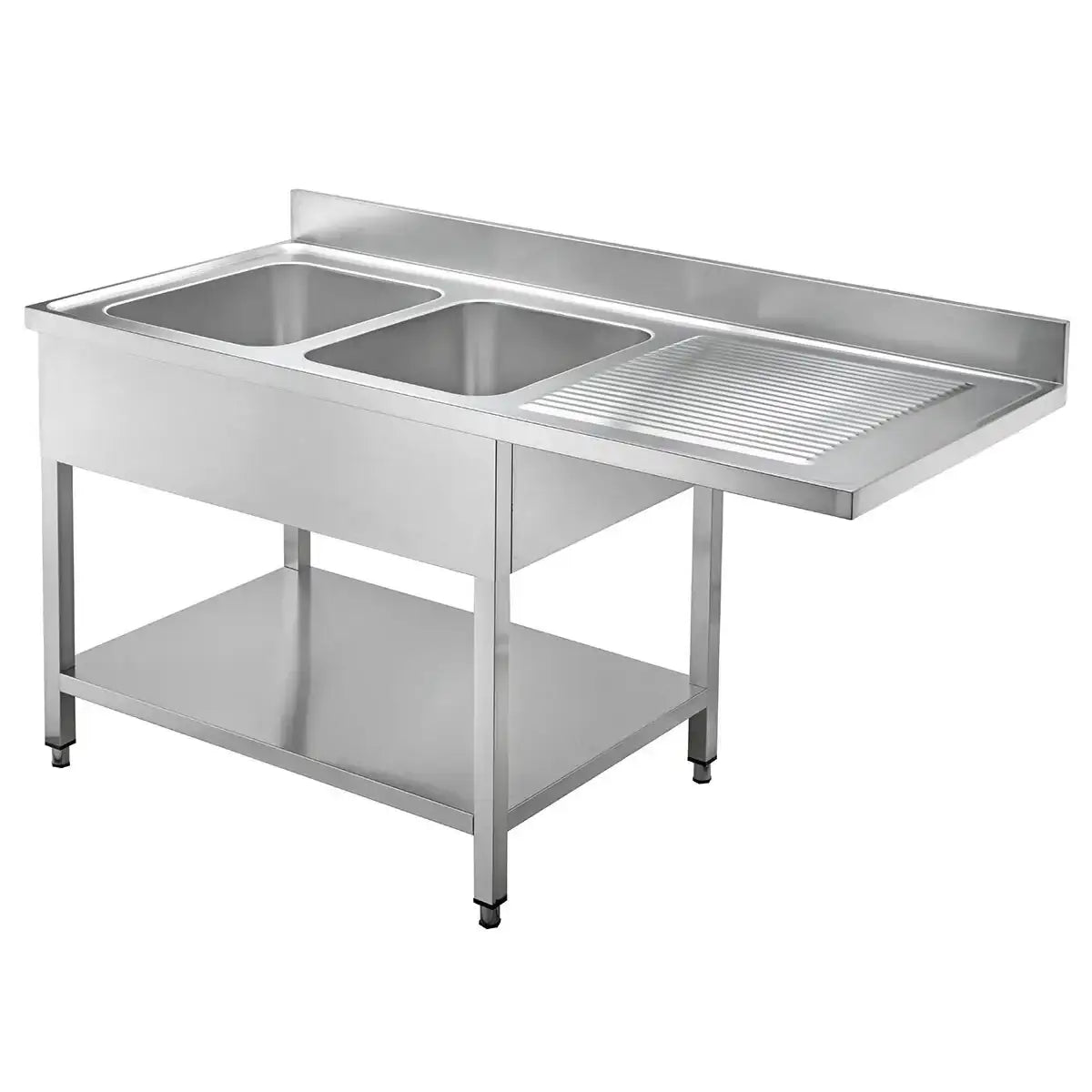 TOPLINE Spülcenter / 2 Becken links , 2000 x 700 mm