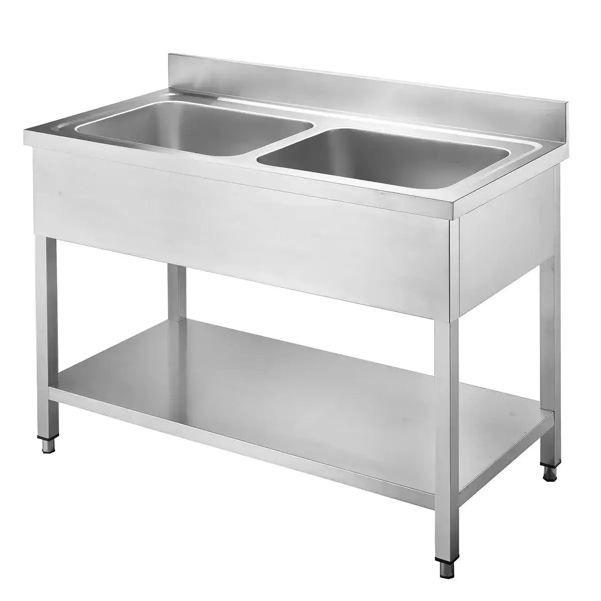 TOPLINE Spültisch / 2 Becken , 1200 x 700 mm