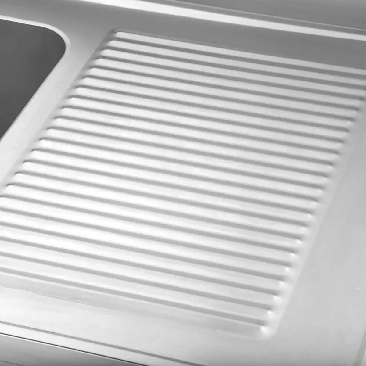 TOPLINE evyeli çalışma tezgâhı / 2 hazne solda + damlalık, 2000 x 700 mm