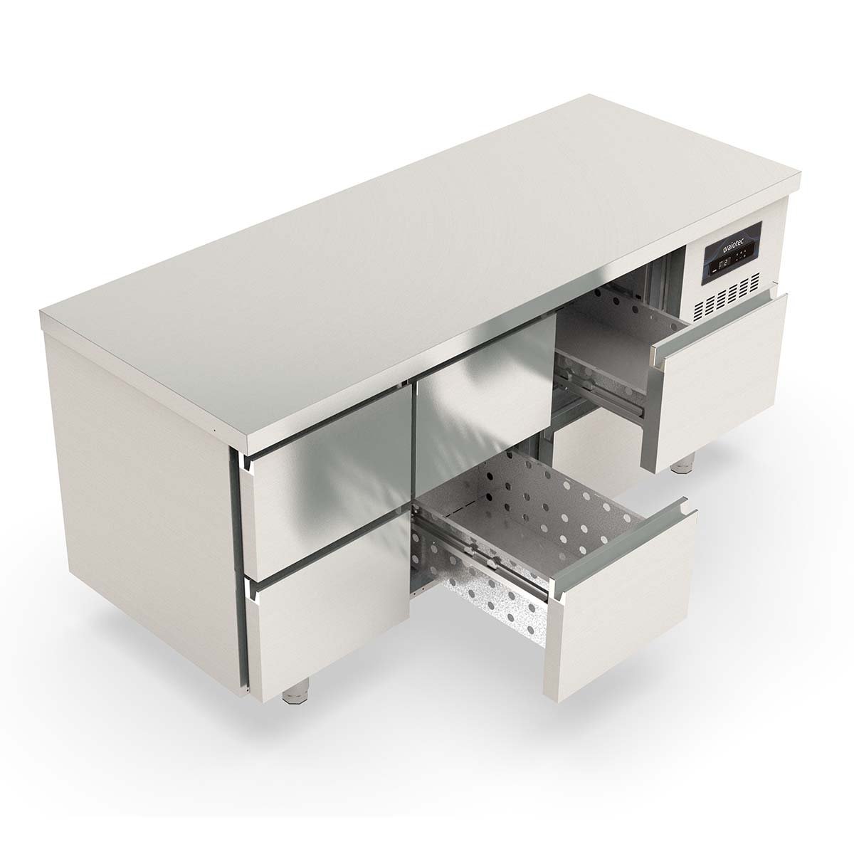 TOPLINE derin donduruculu tezgâh / 3 adet GN1/1, 6 çekmeceli, 1795 x 700 mm