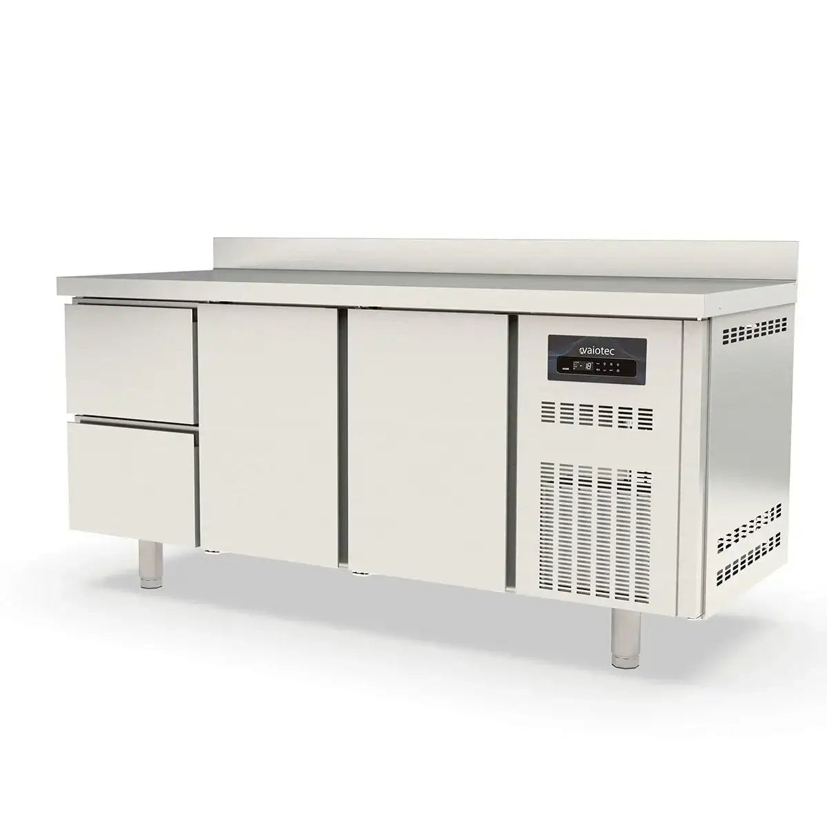 TOPLINE Tiefkühltisch 700 / 3-fach GN1/1 mit 2 Schubladen / 2 Türen & Aufkantung - Gastro-Bedarf24 GmbH