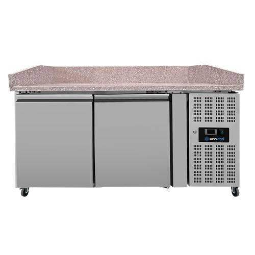 Pizzatheke 2 Türen mit Räder – 151x80x100cm