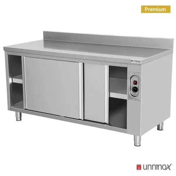 Stainless Steel Warming Cabinet with Raised Edge - 1500x700xH850mm