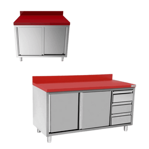 Arbeitsschränke mit Schneideplatte 700