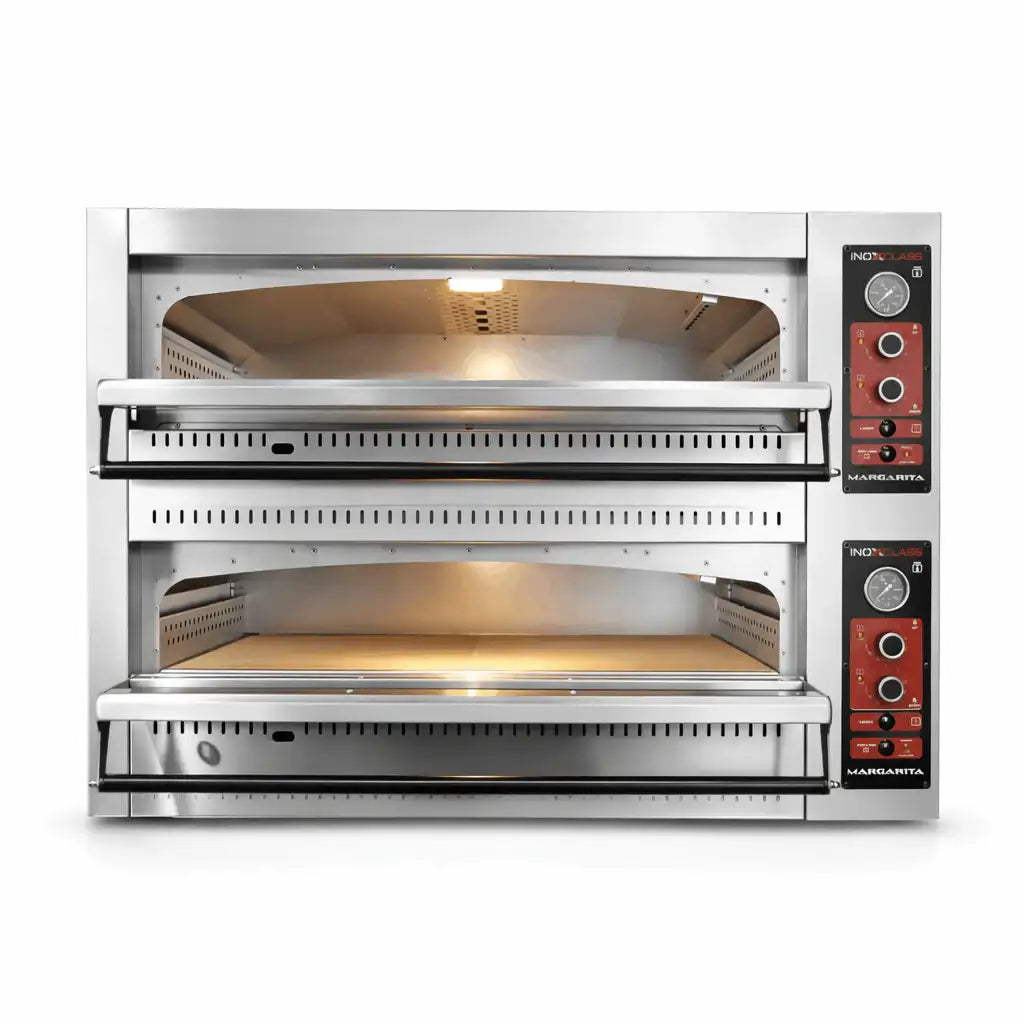 Gas Analog Pizza Oven - 6 + 6 x 30 cm