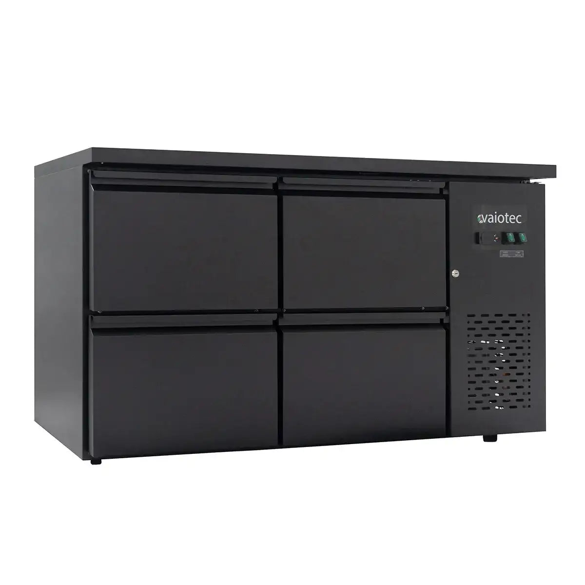 EASYLINE Barkühltisch schwarz / 4 Schubladen - 280 l