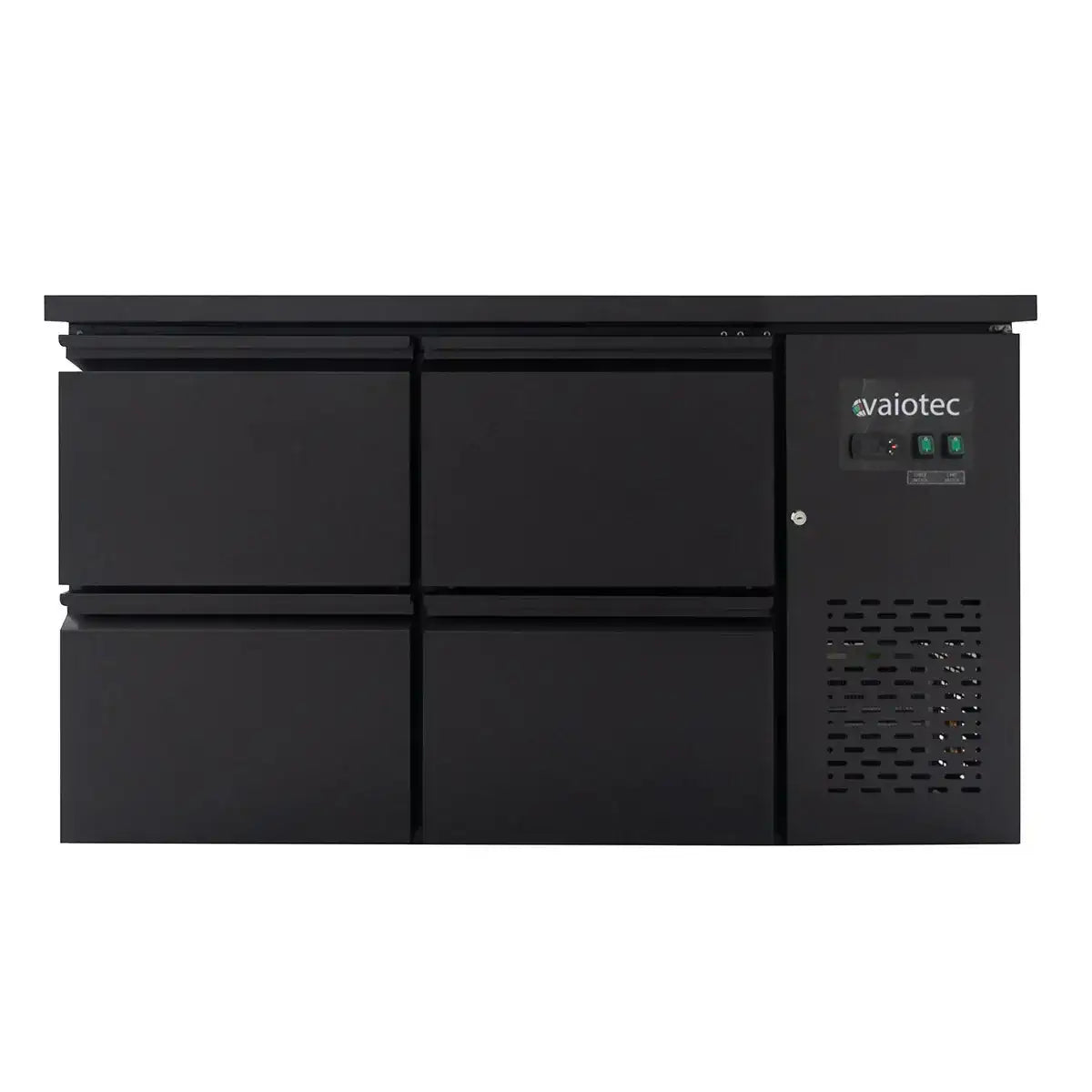 EASYLINE Barkühltisch schwarz / 4 Schubladen - 280 l