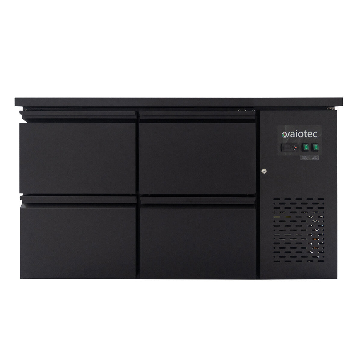EASYLINE Barkühltisch schwarz / 4 Schubladen - 280 l