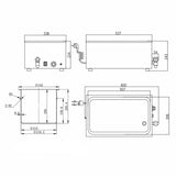 EASYLINE Bain-Marie mit Ablasshahn GN1/1