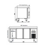 TOPLINE Kühltisch 700 / 3-fach GN1/1 mit 6 Schubladen