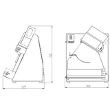 EASYLINE Teigausrollmaschine 40 cm schräg
