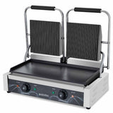 EASYLINE Elektro Kontaktgrill "doppelt" Breite 568 mm, oben gerillt & unten glatt