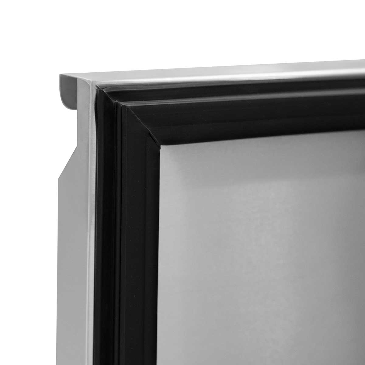 EASYLINE Pizzakühltisch 800 / 2-türig & 7 Schubladen "grau" inkl. Kühlaufsatz GN1/3