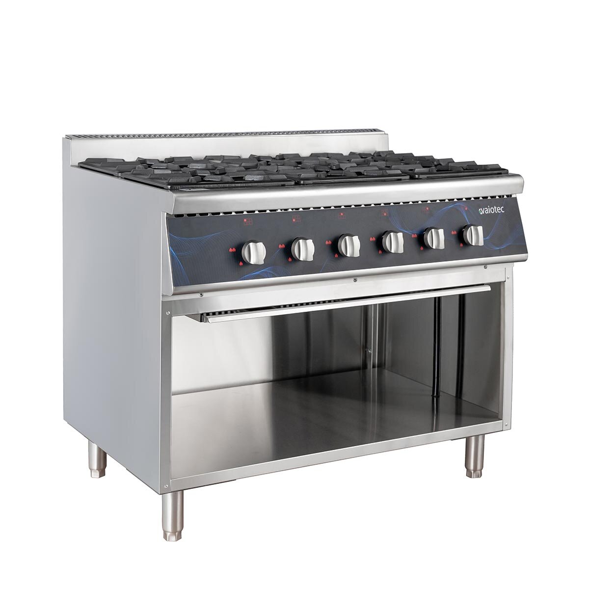 EASYLINE Gasherd 700 - 6 Brenner 43,2 kW - offener Unterbau