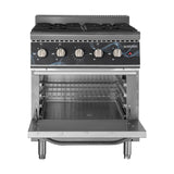 EASYLINE Gasherd 700 - 4 Brenner 28,8 kW - mit Gasbackofen