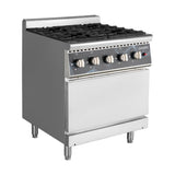 EASYLINE Gasherd 700 - 4 Brenner 28,8 kW - mit Gasbackofen