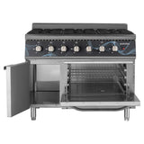 EASYLINE Gasherd 700 - 6 Brenner 43,2 kW - mit Gasbackofen