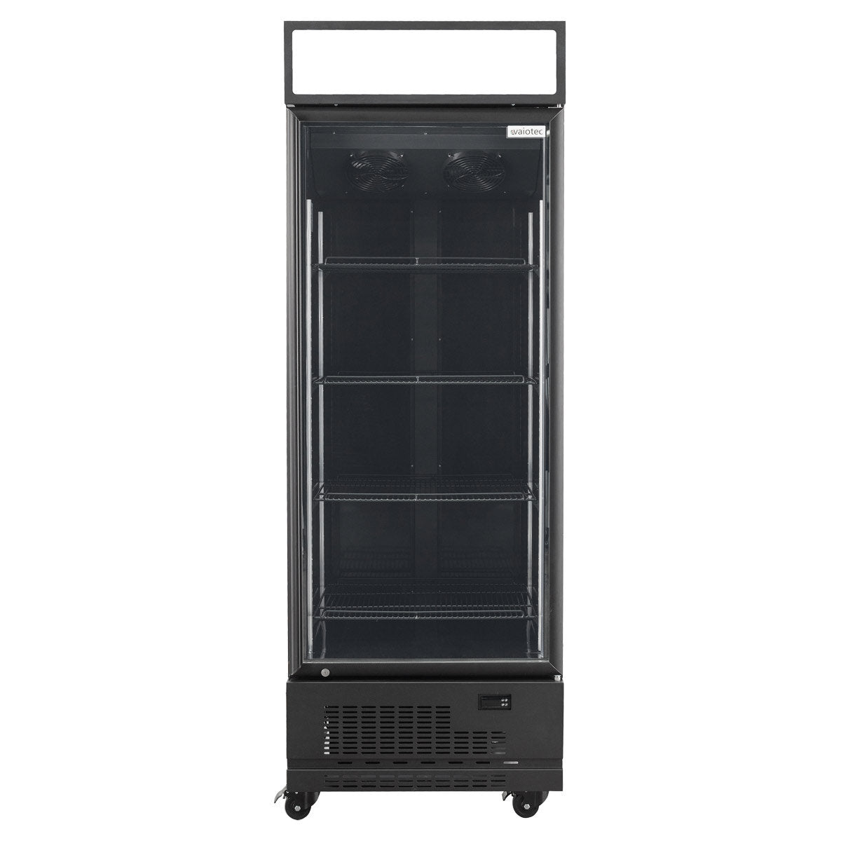 TOPLINE Getränkekühlschrank 570 Liter mit Leuchtaufsatz "schwarz"