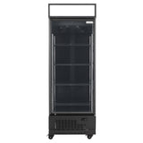 TOPLINE Getränkekühlschrank 570 Liter mit Leuchtaufsatz "schwarz"