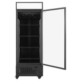 TOPLINE Getränkekühlschrank 570 Liter mit Leuchtaufsatz "schwarz"