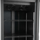 TOPLINE Getränkekühlschrank 570 Liter mit Leuchtaufsatz "schwarz"