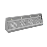 Wandhaube - 3600x700x400 mm - mit Filter und Lampe