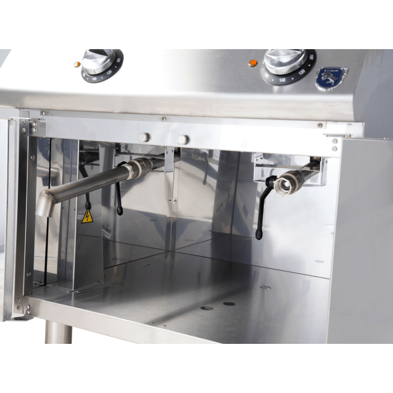 VIRTUS Elektro-Fritteuse - 2x 10 Liter - 18 kW - 800x730x870 mm