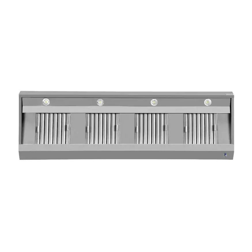 Wandhaube - 2000x700x400 mm - mit Filter und Lampe