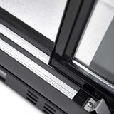 EASYLINE Barkühlschrank 520 schwarz / 3 Glasschiebetüren, Höhe 840 mm