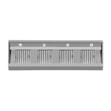 Wandhaube - 2200x700x400 mm - mit Filter und Lampe