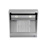 Wandhaube - 1000x700x400 mm - mit Filter und Lampe