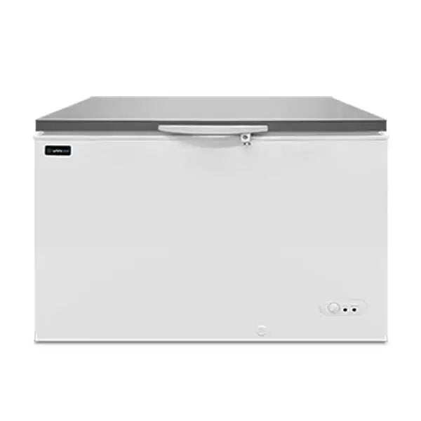 Chest freezer | 395L | White/Stainless steel | -18°C to -25°C | Static cooling