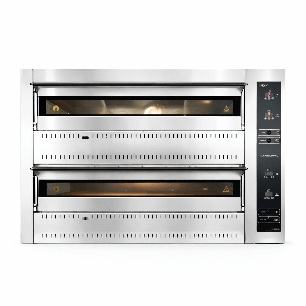 Gazlı Dijital Pizza Fırını - 6 + 6 x 30 cm