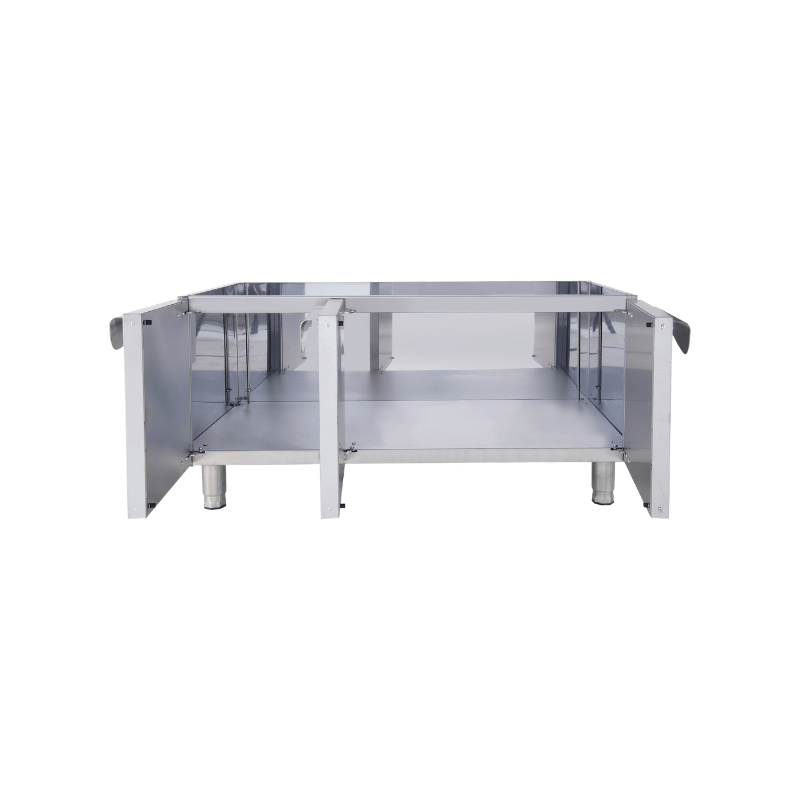 Gas-Grillplatte - Glatt - 1200x700x850 mm - 24 kW