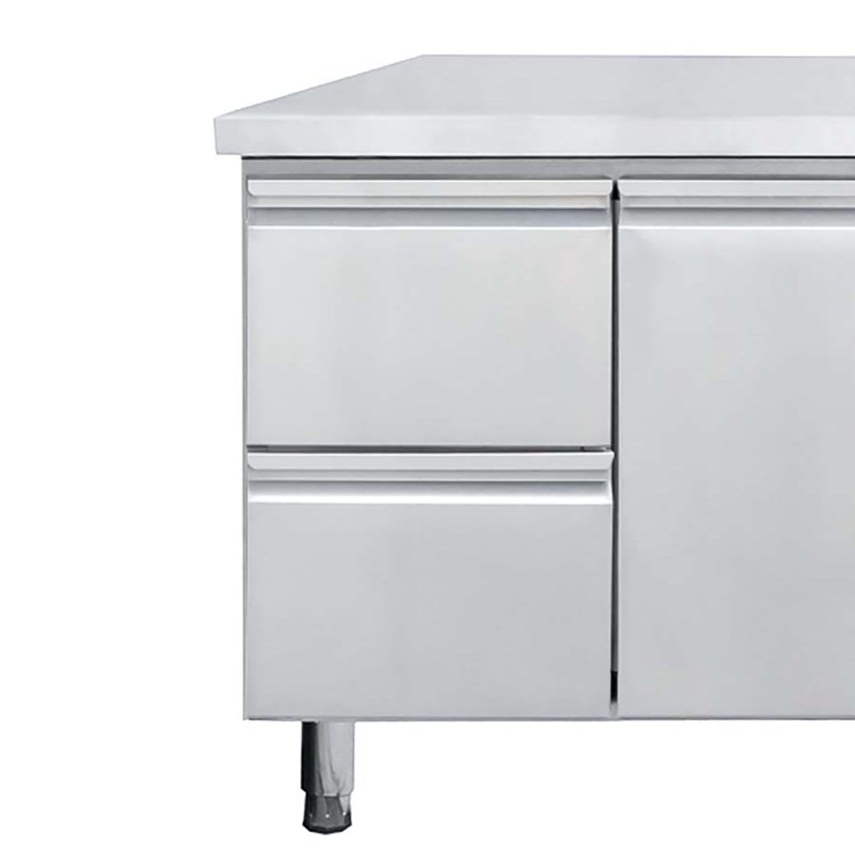 EASYLINE 700 soğutmalı çalışma tezgâhları için sol 2’li çekmece seti