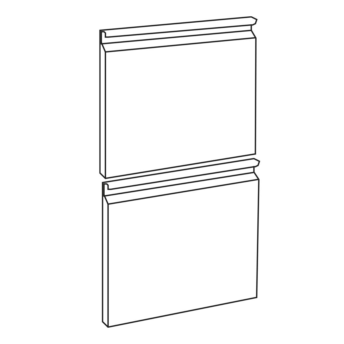 EASYLINE 700 soğutmalı çalışma tezgâhları için sol 2’li çekmece seti