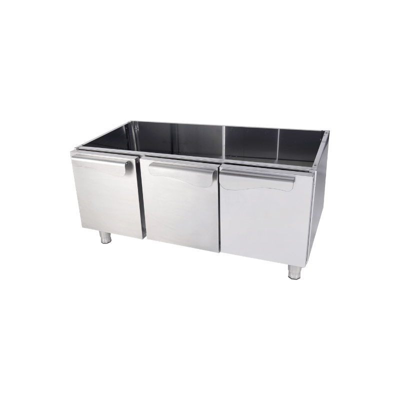 Gas-Grillplatte - Glatt - 1200x700x850 mm - 24 kW