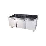 Gas-Grillplatte - Glatt - 1200x700x850 mm - 24 kW