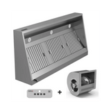 Wandhaube - B1200xT700xH540 - mit Motor, Regler, Filter & Lampe