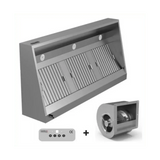 Duvara monte davlumbaz - G2500xD700xY540 - motor, kumanda, filtre ve lamba dahil