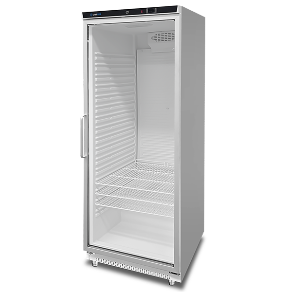 Kühlschrank | 630 l | Weiß + Glas | +2 °C/+8 °C | Umluft | 775 x 735 x 1920 mm