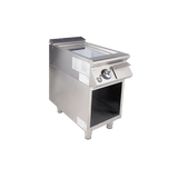 VIRTUS - Elektro Grillplatte mit offener Unterbau - Verchromt - 5,4 kW - 400x730x870 mm
